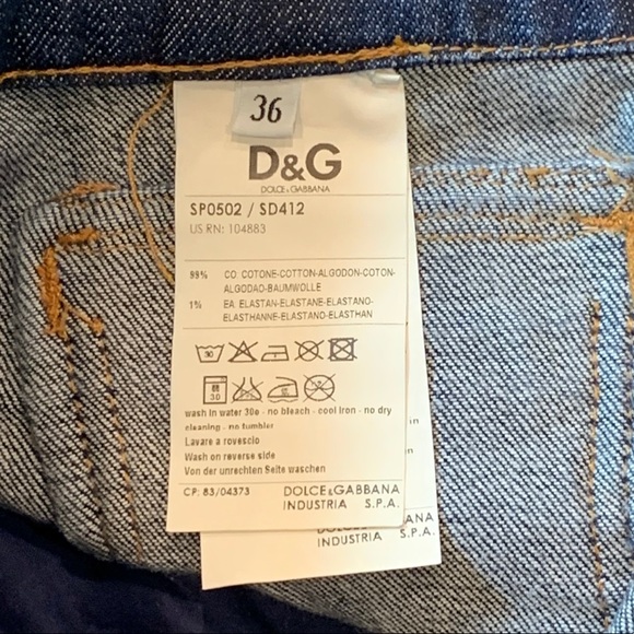 💋💋Dolce & Gabbana💋💋 Low Rise Bell Bottom Denim - Picture 5 of 9